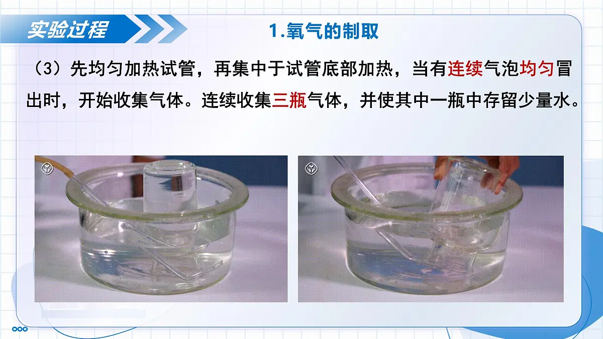 沪教版化学九年级上册 基础实验1 氧气的实验室制取与性质 教学课件第6页