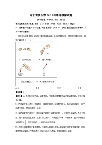 河北省任丘市2025年中考模拟化学试卷(解析版)