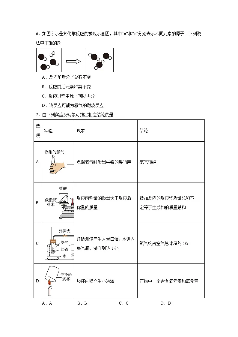 2025年宁夏中卫市海原县第四中学中考一模化学试卷(附答案解析)第2页