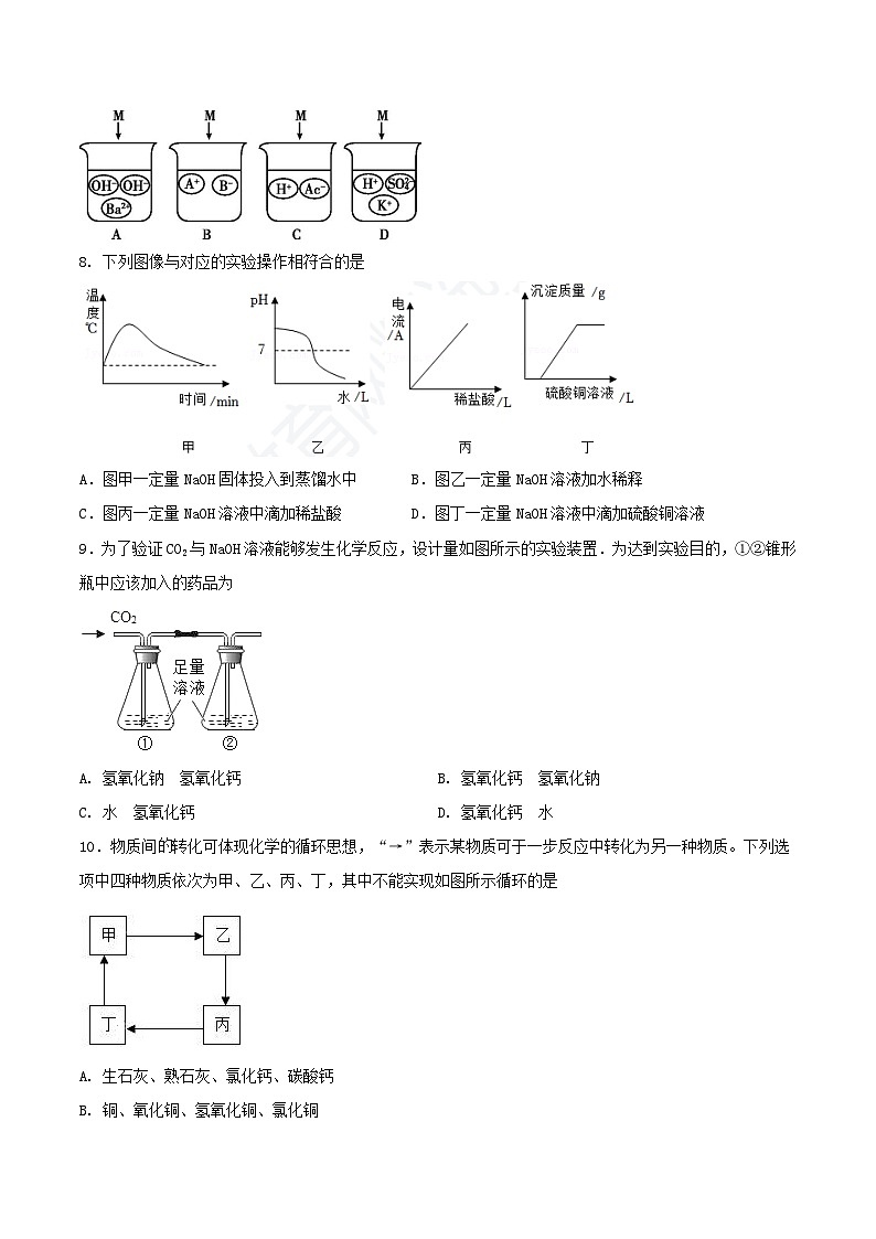 第二节 碱及其性质(分层作业)(原卷版)第2页