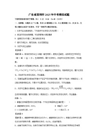 广东省深圳市2025年中考模拟化学试卷（解析版）