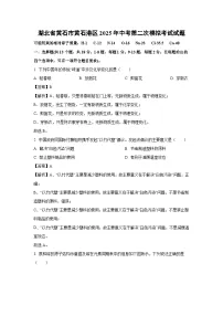 湖北省黄石市黄石港区2025年中考第二次模拟考试化学试题（解析版）