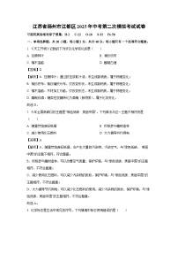 江苏省扬州市江都区2025年中考第二次模拟考试化学试卷（解析版）