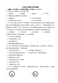 广东省江门市2025年九年级上学期月考化学试题附答案
