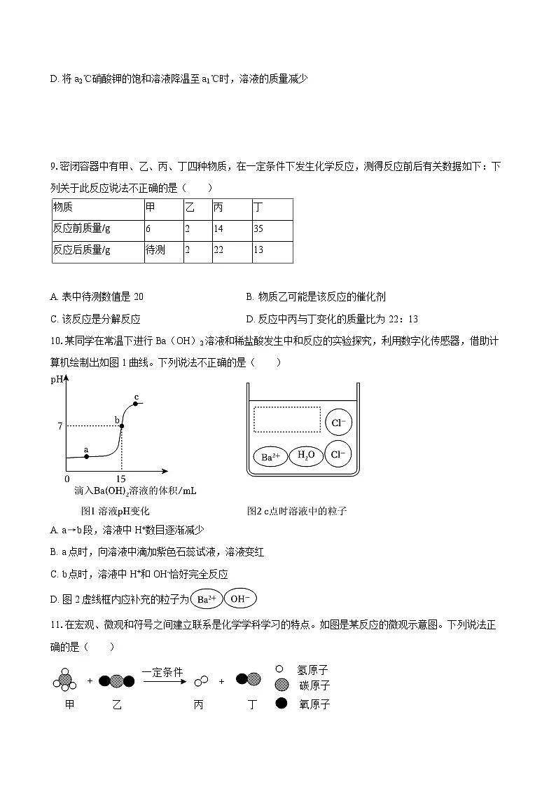 2025年海南省部分学校中考化学二模试卷-自定义类型第3页