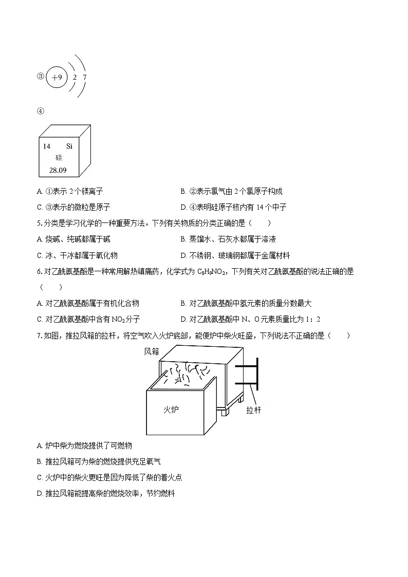 2025年山东省德州市庆云县中考化学二模试卷-自定义类型第2页