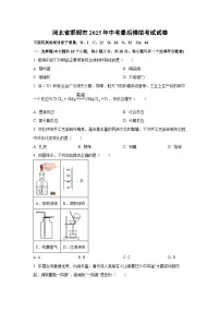 河北省邯郸市2025年中考最后模拟考试化学试题(学生版)