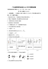 广东省深圳市宝安区2025年中考模拟化学试题（学生版）