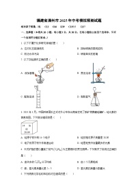 福建省漳州市2025年中考模拟预测化学试题（学生版）