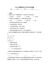 2025年青海省西宁市中考化学真题（无答案）