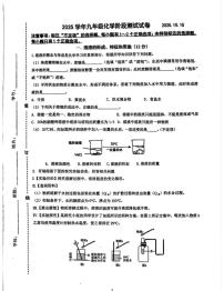 上海市金山初级中学2025-2026学年九年级上学期10月月考化学试卷
