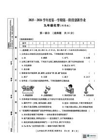 陕西省渭南市大荔县羌白镇初级中学2025-2026学年九年级上学期第一阶段创新作业化学试卷（月考）