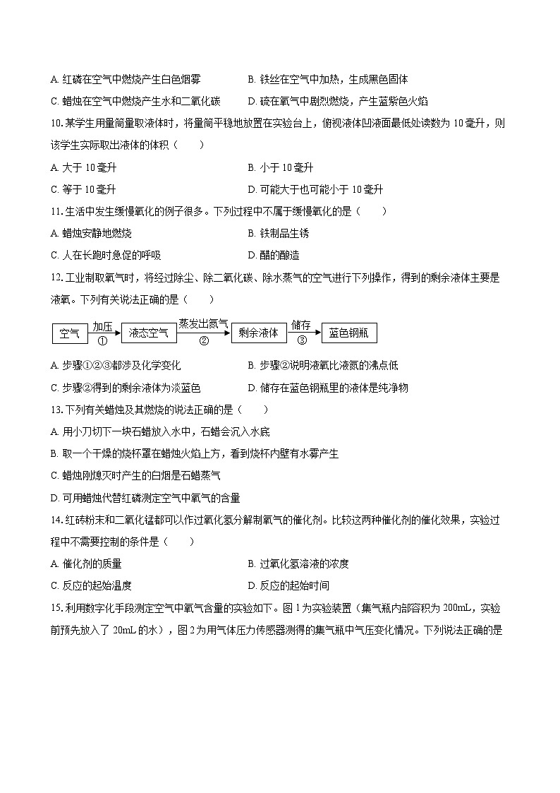 2025-2026学年山西省太原市师范学院附属学校九年级(上)第一次月考化学试卷-自定义类型第3页