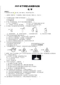 湖南省2025-2026学年九年级上学期期中检测化学试卷