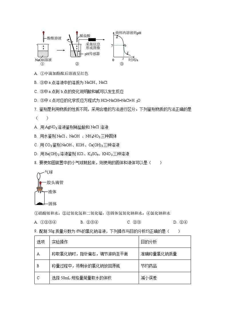 2024~2025学年山东省淄博(五四制)九年级(上)期中考试化学试题(学生版)第2页