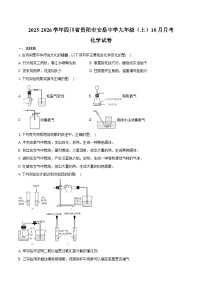 2025-2026学年四川省资阳市安岳中学九年级（上）10月月考化学试卷（含答案）