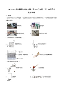 2025-2026学年黑龙江省哈尔滨三十九中九年级(上)10月月考化学试卷(含答案)