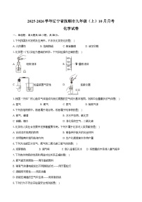 2025-2026学年辽宁省抚顺市九年级（上）10月月考化学试卷（含答案）