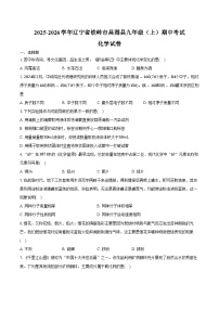 2025-2026学年辽宁省铁岭市昌图县九年级（上）期中化学试卷（含答案）