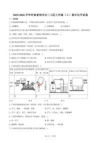 2025-2026学年河南省郑州市二七区九年级（上）期中化学试卷（含答案）