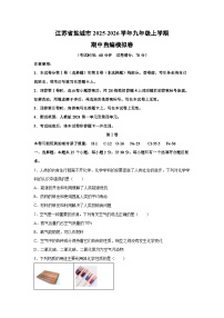 江苏省盐城市2025-2026学年九年级上学期期中自编模拟卷化学试卷（学生版）