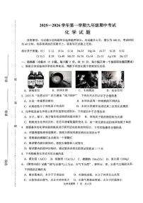 山东省济南市天桥区2025-2026学年九年级上学期11月期中考试化学试题