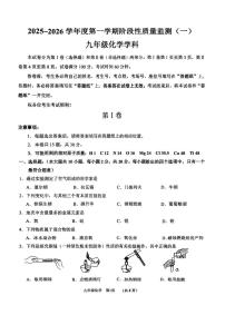 天津市南开区2025-2026学年九年级上学期期中考试化学试卷