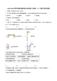 2025-2026学年吉林省吉林市永吉县九年级（上）期中化学试卷-自定义类型