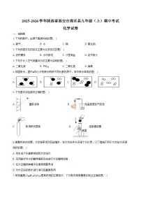 2025-2026学年陕西省西安市周至县九年级（上）期中化学试卷（含答案）