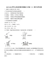 2025-2026学年山东省济南市钢城区九年级（上）期中化学试卷-自定义类型