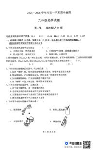 江苏省徐州市沛县2025~2026学年度九年级第一学期期中抽测化学试卷