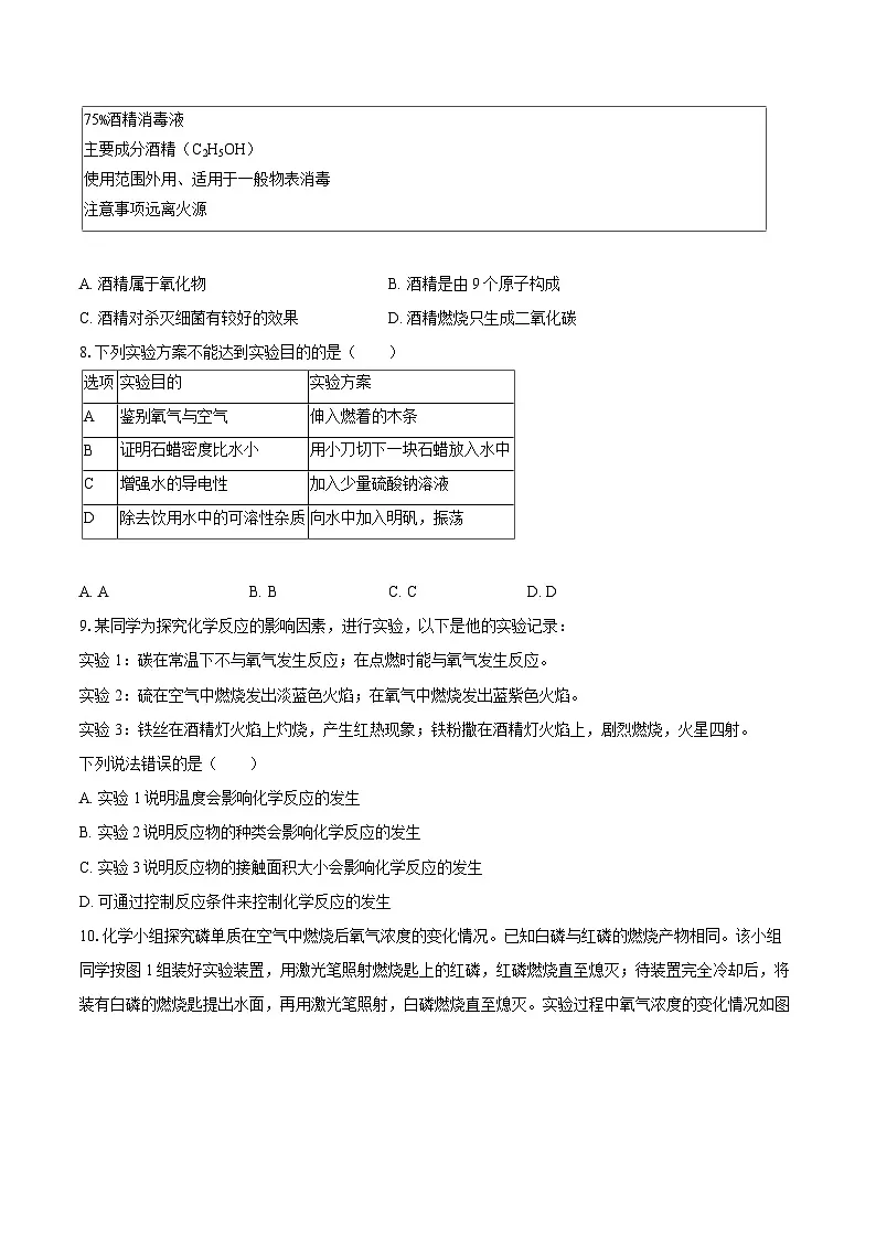 2025-2026学年福建省宁德市九年级(上)期中化学试卷-自定义类型第2页