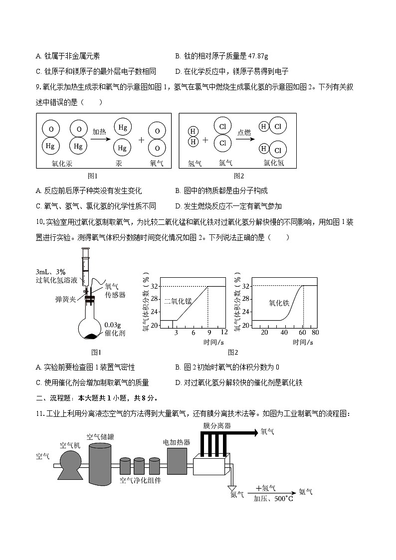 2025-2026学年广东省深圳市盐田外国语学校九年级(上)期中化学试卷-自定义类型第3页