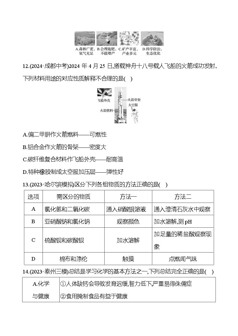 第十一单元 化学与社会发展 - 学生版第3页