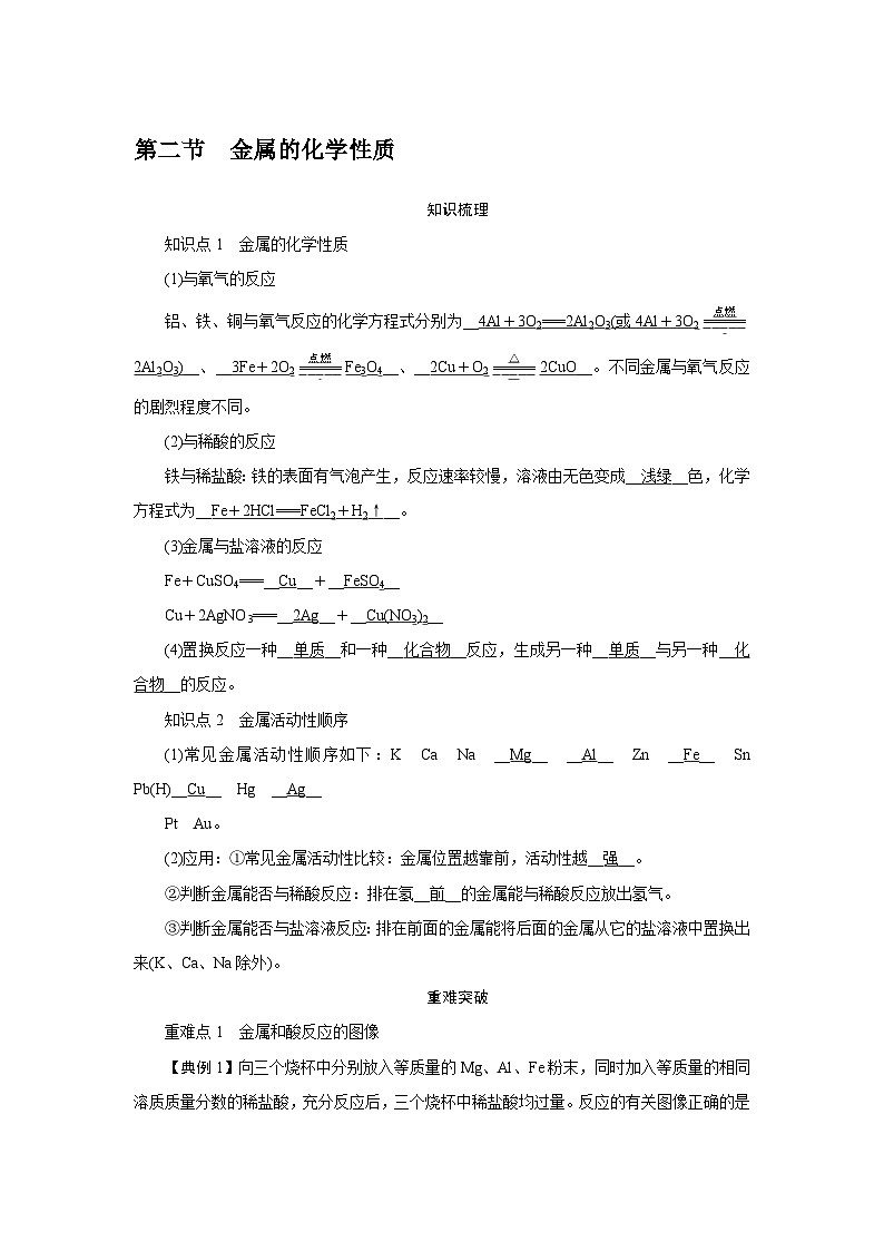 9.2 金属的化学性质第1页