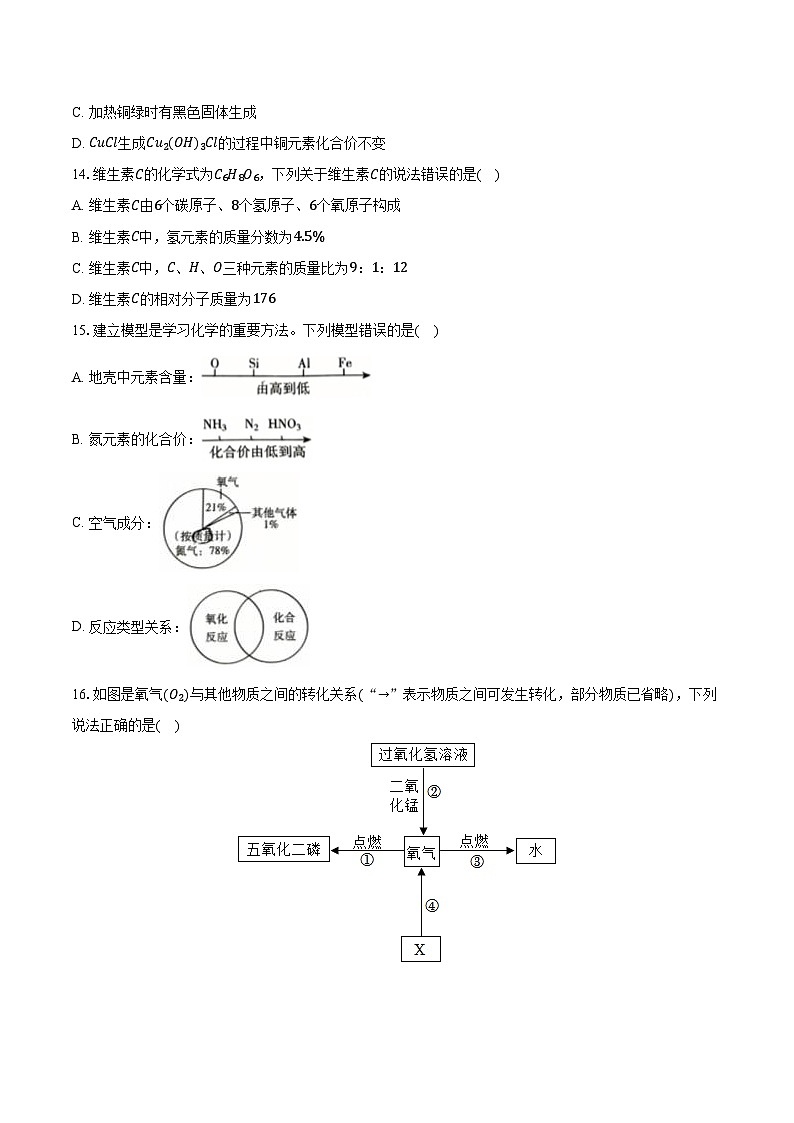 2025-2026学年江苏省无锡市宜兴市九年级(上)期中化学试卷(含答案)第3页