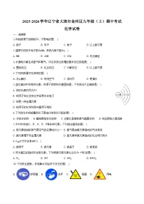 2025-2026学年辽宁省大连市金州区九年级(上)期中化学试卷(含答案)
