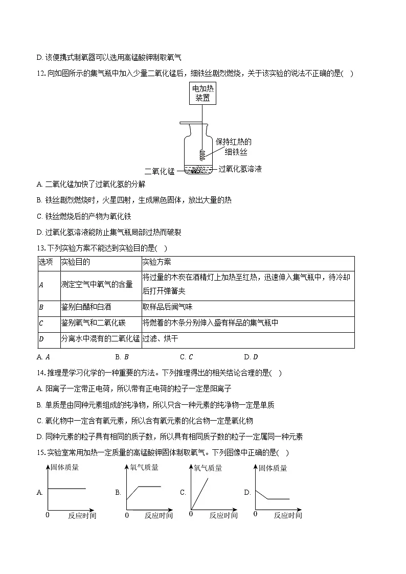 2025-2026学年山东省德州市宁津县九年级(上)期中化学试卷(含答案)第3页