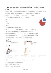 2025-2026学年河南省平顶山市叶县九年级（上）期中化学试卷（含答案）