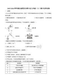 2025-2026学年湖北省武汉市硚口区九年级（上）期中化学试卷（含答案）