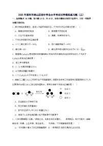 广东省深圳市南山区2025年初中学业水平考试化学模拟练习题（三）-含答案