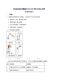 河北省石家庄市藁城区2025_2026学年九年级上册期中模拟化学练习(含答案)
