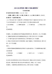 山东省枣庄市山亭区2025_2026学年九年级上册10月月考化学试题-附解析