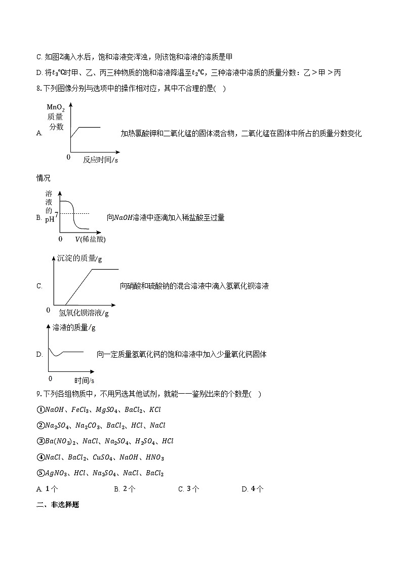 2025-2026学年山东省济宁学院附中九年级(上)期中化学试卷(含答案)第3页