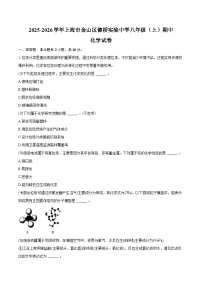 2025-2026学年上海市金山区健桥实验中学八年级（上）期中化学试卷（含答案）