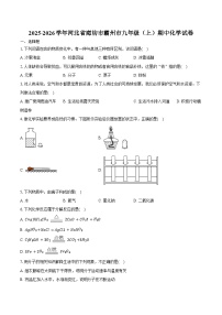 2025-2026学年河北省廊坊市霸州市九年级(上)期中化学试卷(含答案)