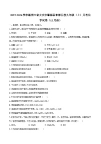 2025-2026学年黑龙江省大庆市肇源县东部五校九年级(上)月考化学试卷(12月份)-自定义类型