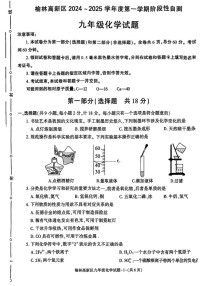 陕西省榆林市高新区2024-2025学年九年级上学期期末考试化学试题