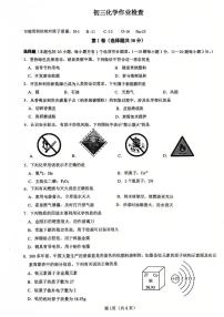 江苏省江阴市初级中学2025-2026学年九年级上学期12月月考化学试卷