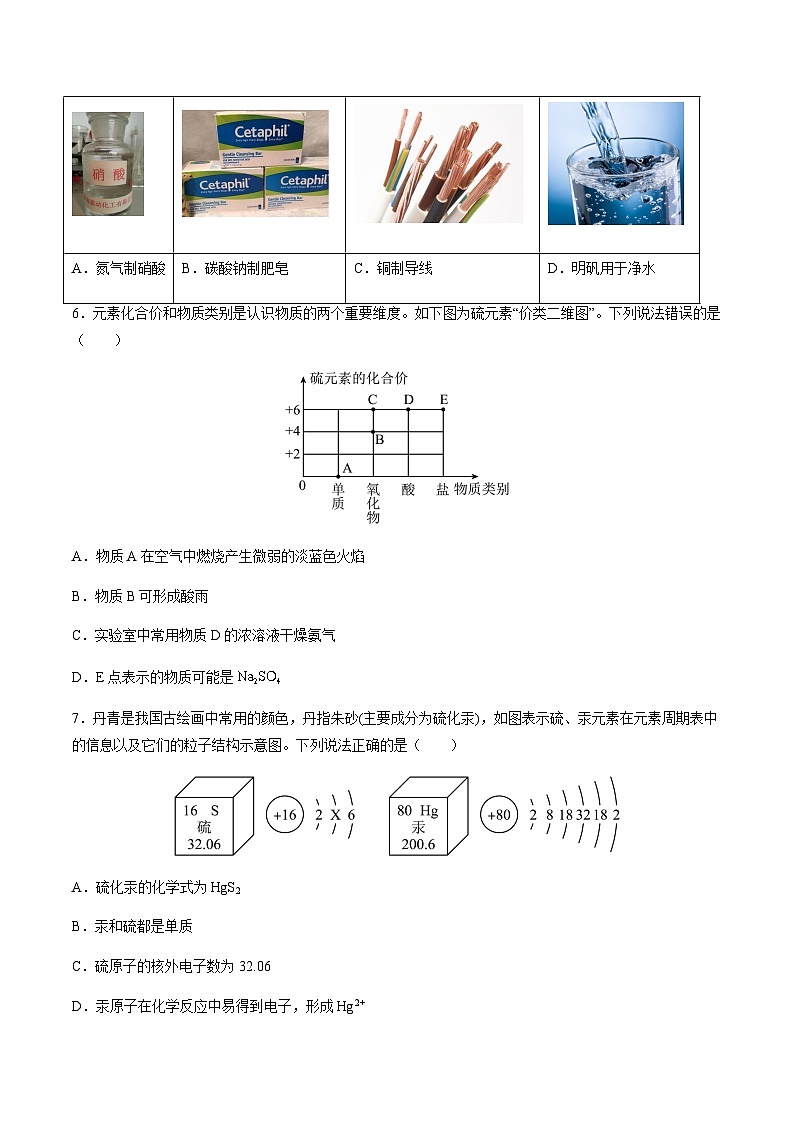 2024年中考化学(哈尔滨)第三次模拟考试(含答案)第3页